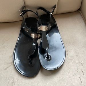 Michael Kors Black Jelly Sandals